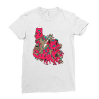 Psychedelic Smoke In Pink Ladies Fitted T-shirt | Artistshot