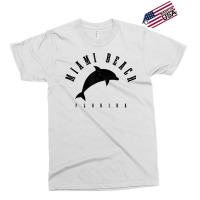 Miami Beach Florida Fl Vintage Surf Dolphin Vacation T Shirt Exclusive T-shirt | Artistshot