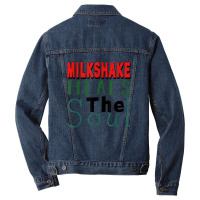 Milkshake Heals The Soul For Food Lover T Shirt Men Denim Jacket | Artistshot