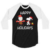 Happy Holidays 3/4 Sleeve Shirt | Artistshot