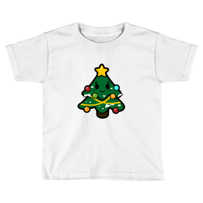 Happy Christmas Tree Toddler T-shirt Designed By Kisahnabi