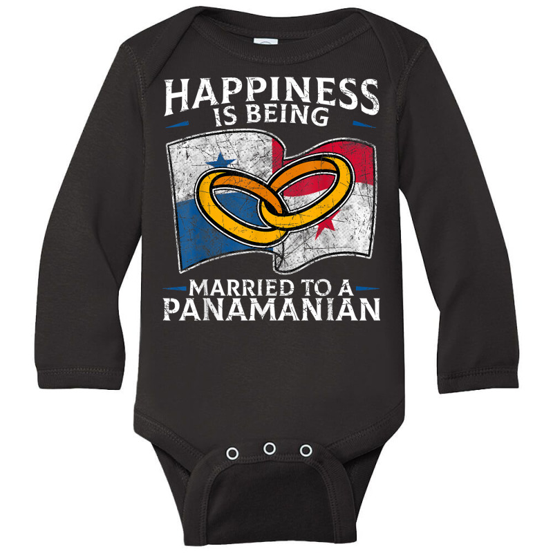 Panamanian Wedding Republic Of Panama Roots Married T Shirt Long Sleeve Baby Bodysuit by kalerttjay | Artistshot