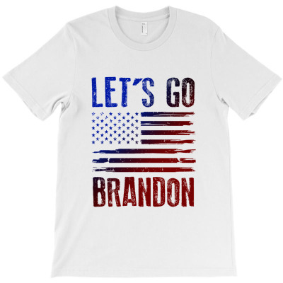 Lets Go Brandon Meme Us Flag  T Shirt T-shirt Designed By Erna Mariana