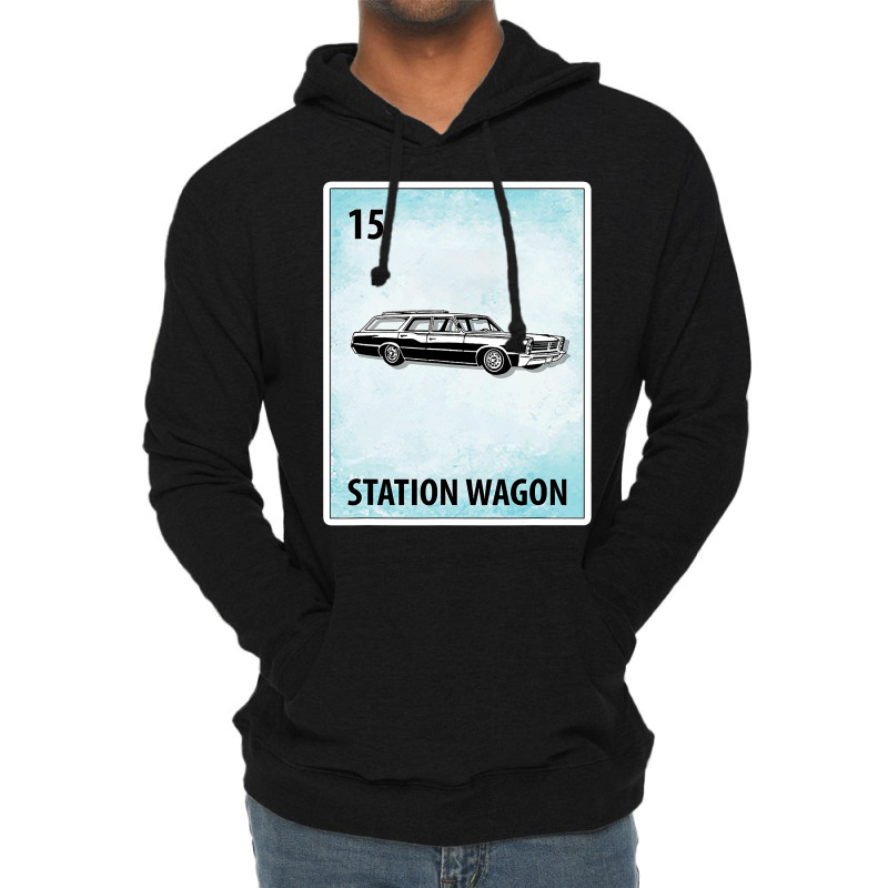 Station Wagon Mexican Cards T Shirt Lightweight Hoodie by ChristineWeber89 | Artistshot