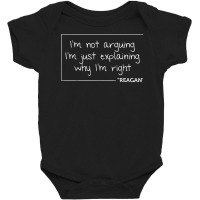 Reagan Quote Personalized Name Funny Birthday Gift Idea T Shirt Baby Bodysuit | Artistshot