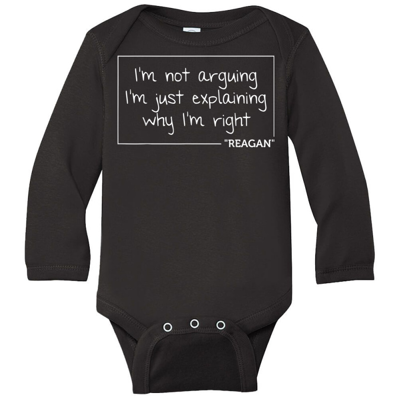 Reagan Quote Personalized Name Funny Birthday Gift Idea T Shirt Long Sleeve Baby Bodysuit by RosalbaIncorvaia | Artistshot