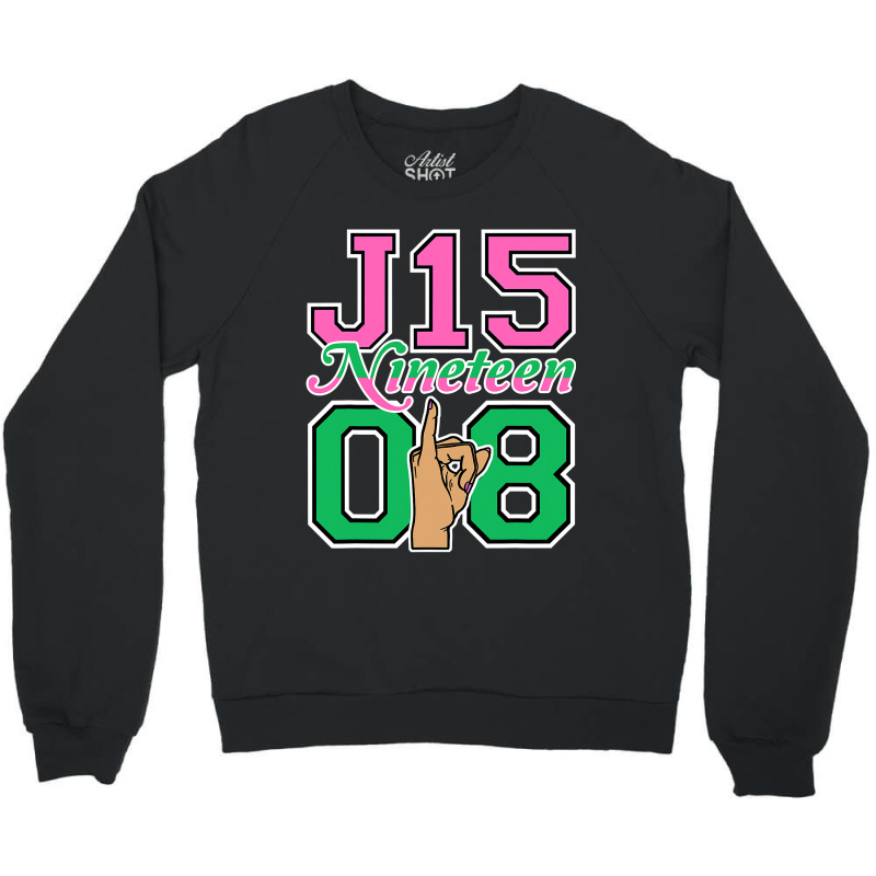 J15 Nineteen 08 Founder's Day Aka Women Hand Sign Crewneck Sweatshirt | Artistshot