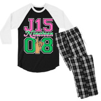 J15 Nineteen 08 Founder's Day Aka Women Hand Sign Men's 3/4 Sleeve Pajama Set | Artistshot