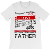 This Father Loves Motorcycles T-shirt | Artistshot