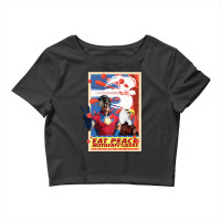 Peacemaker Eat Peace With Eagle Premium Crop Top | Artistshot