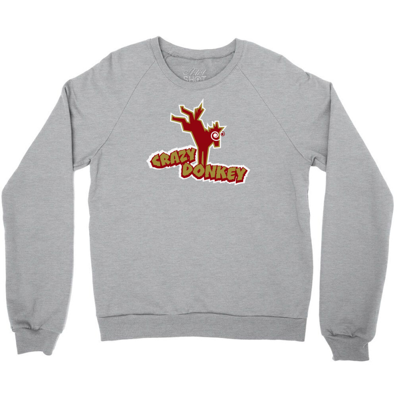 Crazy Donkey Crewneck Sweatshirt | Artistshot