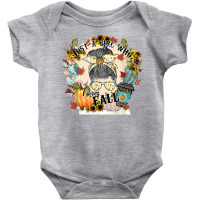 Just A Girl Who Loves Fall Autumn Season Messy Bun Vintage T Shirt Baby Bodysuit | Artistshot