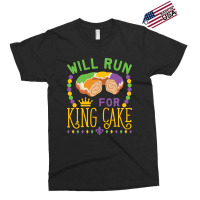 Mardi Gras Running Will Run For King Cake Funny Runner Exclusive T-shirt | Artistshot