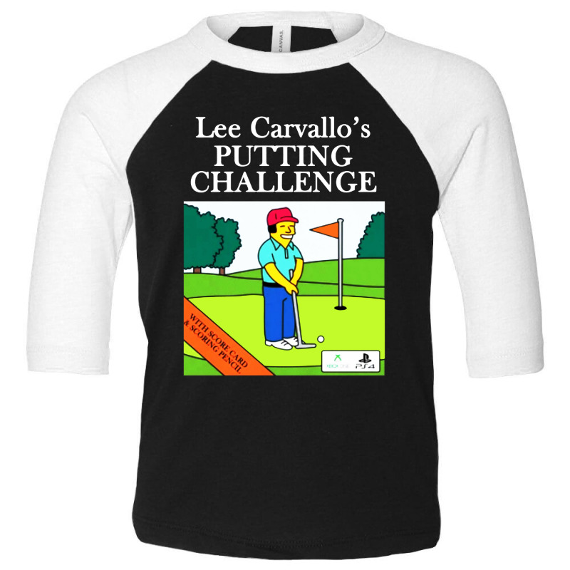 Lee Carvallos Putting Challenge Toddler 3/4 Sleeve Tee by Jas Jus Art | Artistshot