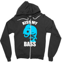 Kiss My Bass Zipper Hoodie | Artistshot