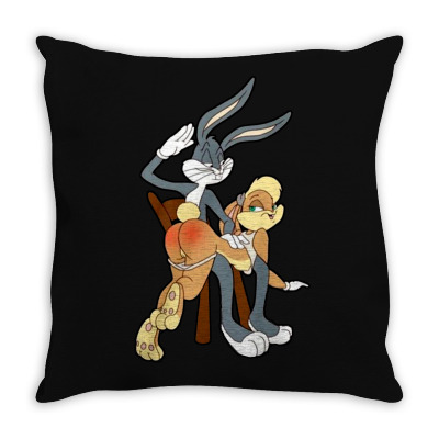 Sexy Rabbits Throw Pillow Designed By Frizidan