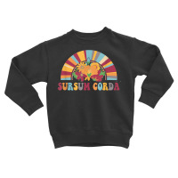 Sursum Corda Lifts Up Yours Heart Latin Catholic Rainbow T Shirt Toddler Sweatshirt | Artistshot