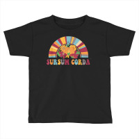 Sursum Corda Lifts Up Yours Heart Latin Catholic Rainbow T Shirt Toddler T-shirt | Artistshot