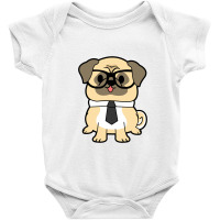 Office Pug In Suit Baby Bodysuit | Artistshot