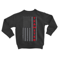 Teamster American Flag Patriotic Truck Driver Us Trucking T Shirt Toddler Sweatshirt | Artistshot