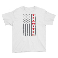 Teamster American Flag Patriotic Truck Driver Us Trucking T Shirt Youth Tee | Artistshot