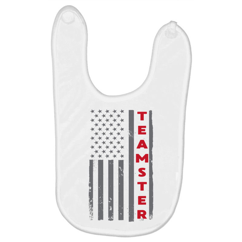 Teamster American Flag Patriotic Truck Driver Us Trucking T Shirt Baby Bibs by ChristineWeber89 | Artistshot