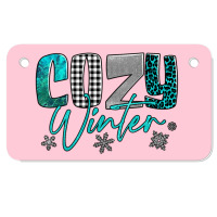 Cozy Winter Motorcycle License Plate | Artistshot