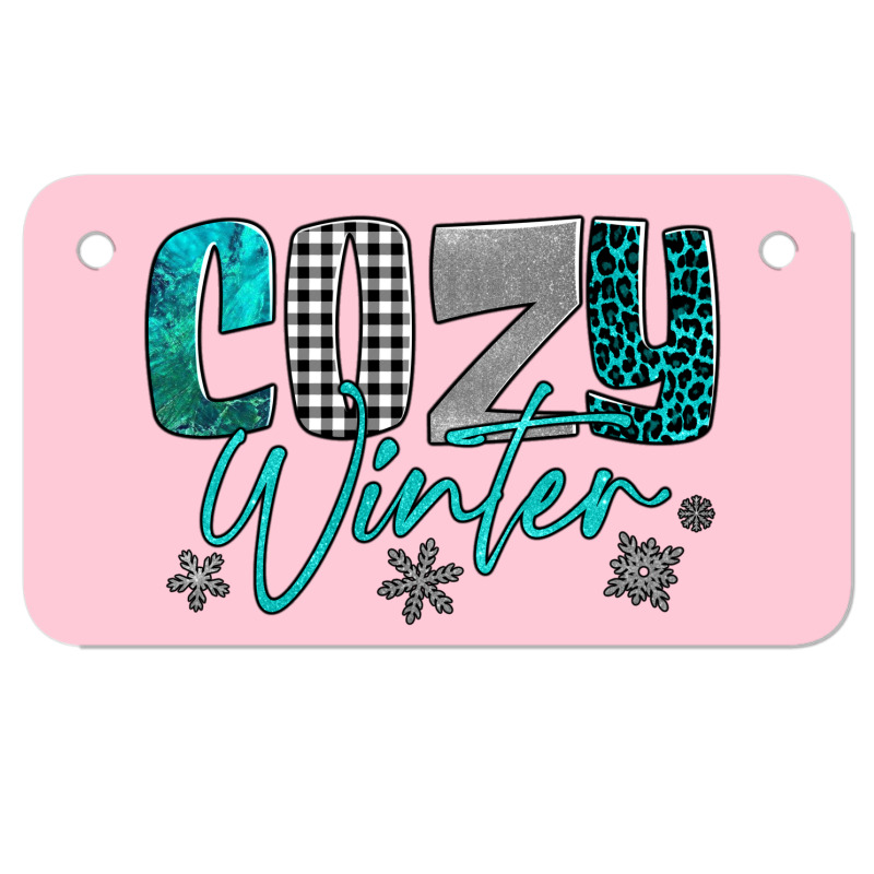 Cozy Winter Motorcycle License Plate | Artistshot