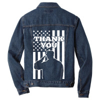 Thank You Veterans Men Denim Jacket | Artistshot