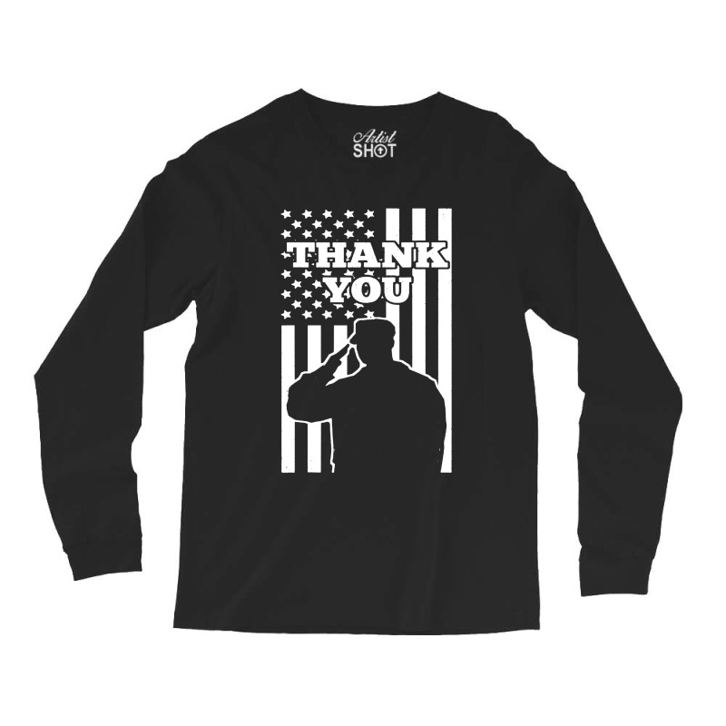 Thank You Veterans Long Sleeve Shirts by Firework Tess | Artistshot