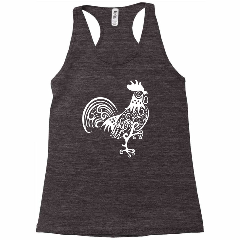 Rooster Pattern Ornament Racerback Tank by Specstore | Artistshot