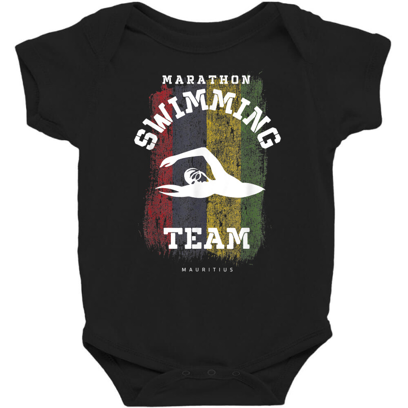 Womens Marathon Swimming Mauritius Water Sports Swimmer T Shirt Baby Bodysuit by yodishsaraveks | Artistshot