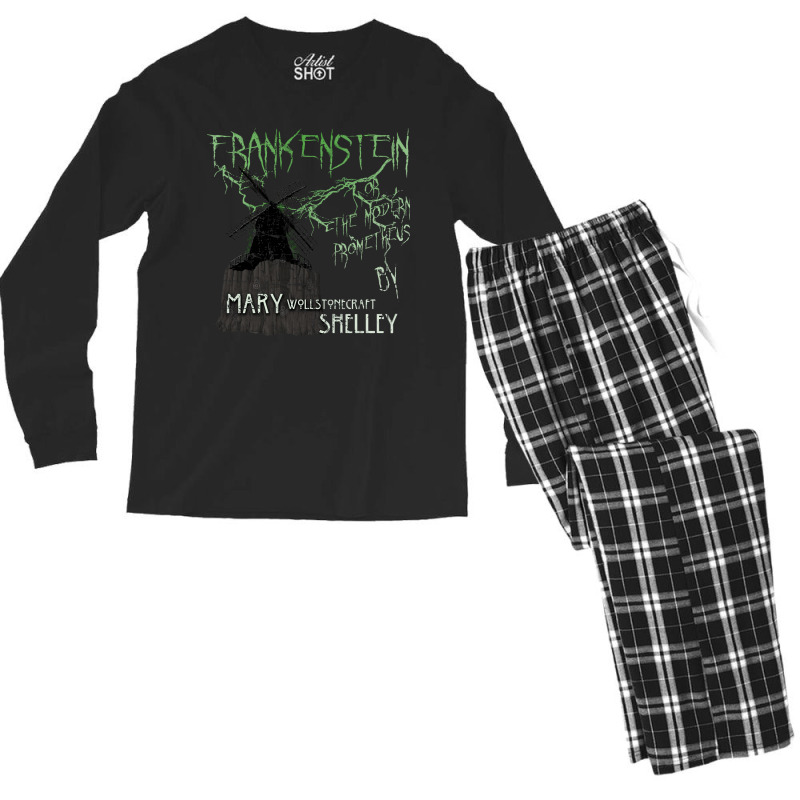 Vintage Photograp Green Face Funny Gift Men's Long Sleeve Pajama Set | Artistshot