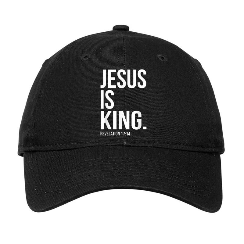 Jesus Is King Bible Scripture Quote Christian Character Animae Adjustable Cap by Aria-Proctor | Artistshot