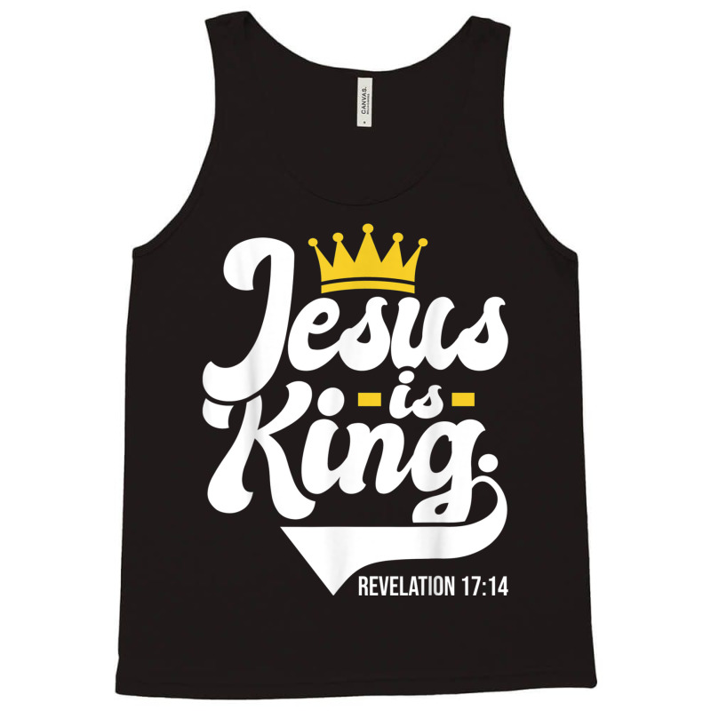 Jesus Is King Revelation 1714 - Christian Religious Bible Characters V Tank Top by Aria-Proctor | Artistshot