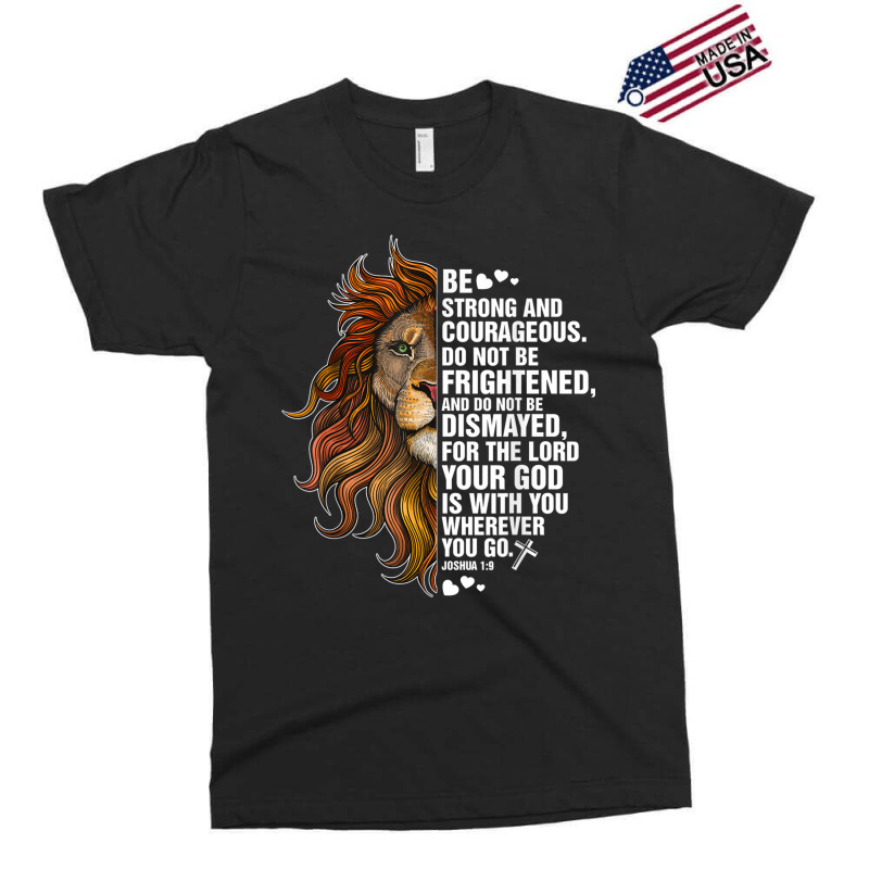 Joshua 19 Christian Shirt Bible Be Courageous Men Boy Gift Men Exclusive T-shirt by Aria-Proctor | Artistshot