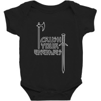 Crushs Your Enemies Merch Baby Bodysuit | Artistshot