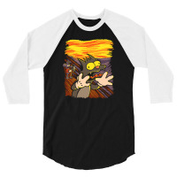 Scratchy's Scream 3/4 Sleeve Shirt | Artistshot