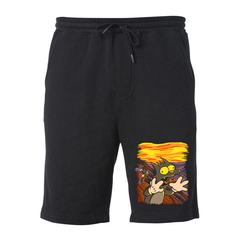 Scratchy's Scream Fleece Short by wingtond | Artistshot