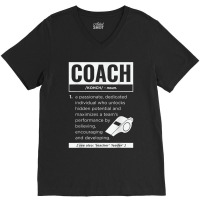 Coach Definition Sport Games Trainer Coaching Funny Gift T Shirt V-neck Tee | Artistshot