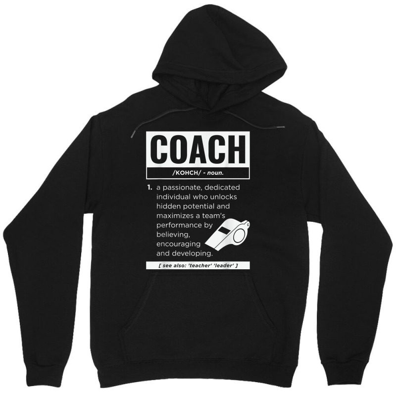 Coach Definition Sport Games Trainer Coaching Funny Gift T Shirt Unisex Hoodie | Artistshot