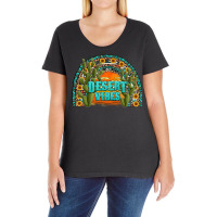 Desert Vibes Westerm Rainbow Ladies Curvy T-shirt | Artistshot