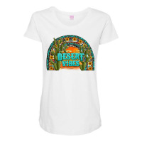 Desert Vibes Westerm Rainbow Maternity Scoop Neck T-shirt | Artistshot