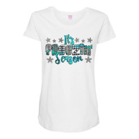 It's Freezin' Season Maternity Scoop Neck T-shirt | Artistshot