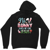 No Bunny Loves Me Like Jesus Easter Christian Religious Retro Vintage Unisex Hoodie | Artistshot