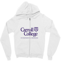 Carroll Montana College Design Zipper Hoodie | Artistshot