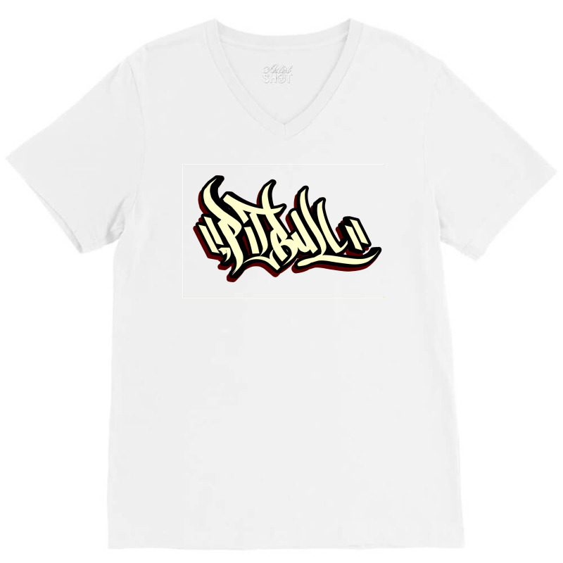 Pitbull V-neck Tee | Artistshot