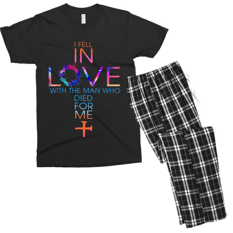 I Fell In Love With The Man Who Died For Me Men's T-shirt Pajama Set by TyDesign | Artistshot