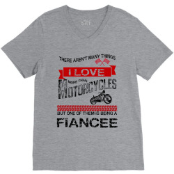 This Fiance Loves Motorcycles V-Neck Tee | Artistshot