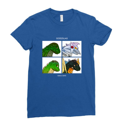 Godzillas Kaiju Days Ladies Fitted T-shirt Designed By Cindy Alternative